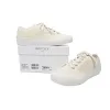 Jimmy Choo Palma Maxi White Canvas Platform Trainers PALMAMAXIFCYE
