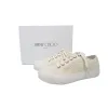 Jimmy Choo Palma Maxi White Canvas Platform Trainers PALMAMAXIFCYE