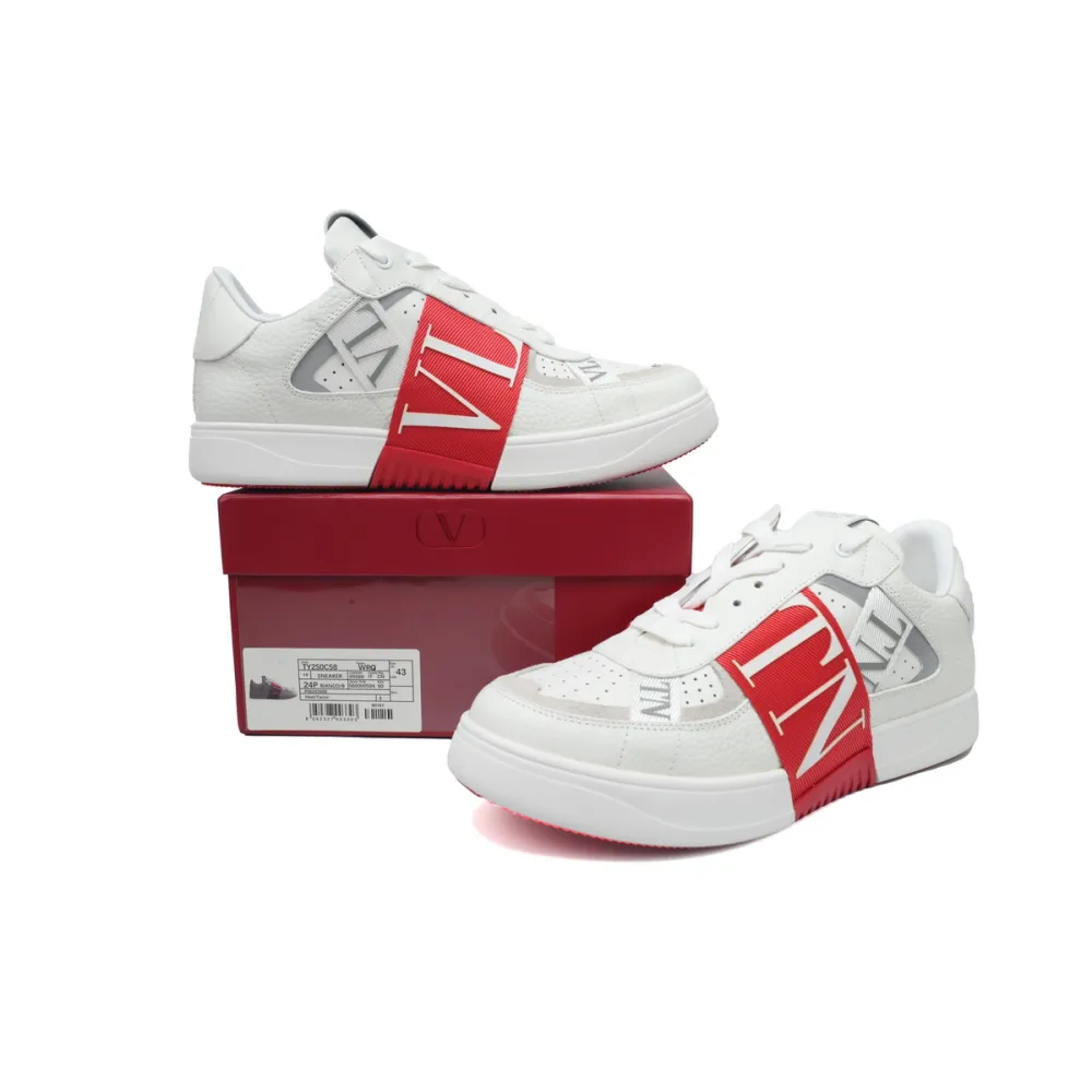 Valentino Garavani VL7N Low Sneakers White Red