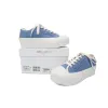 Women's Jimmy Choo Palma Maxi Blue Canvas Platform Trainers