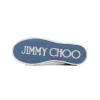 Women's Jimmy Choo Palma Maxi Blue Canvas Platform Trainers