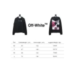 Off-white acrylic arrow hoodie