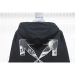 Off-white Caravaggio black and white religious hoodie
