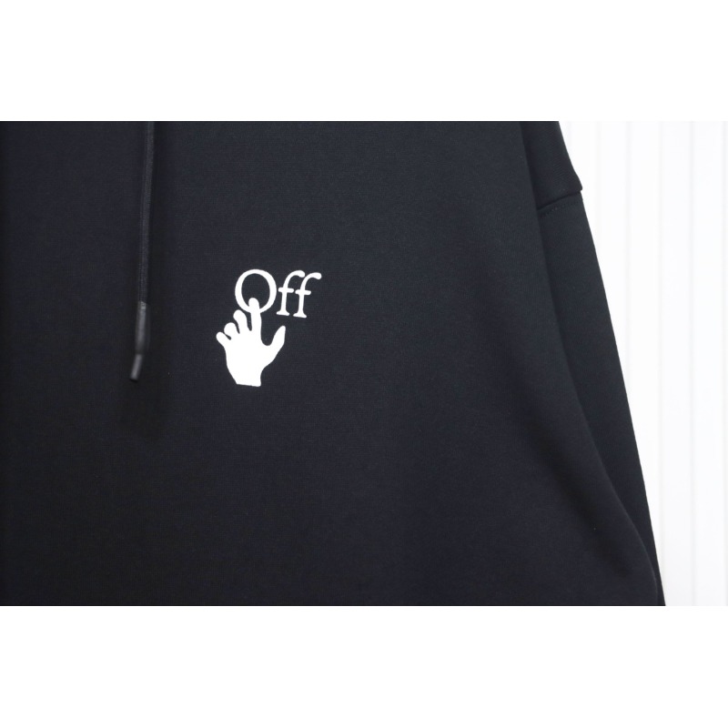 Off-white Caravaggio black and white religious hoodie