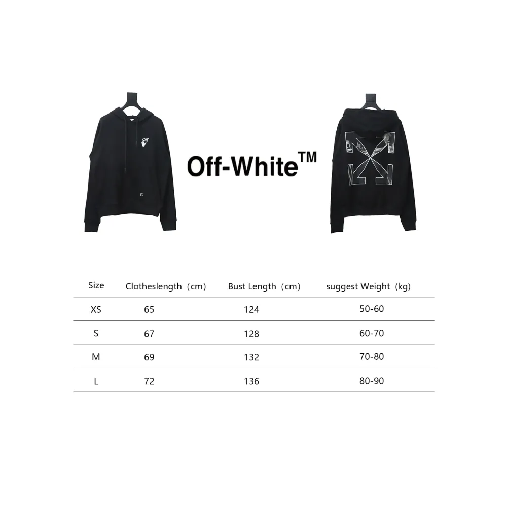 Off-white Caravaggio black and white religious hoodie