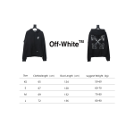 Off-white Caravaggio black and white religious hoodie