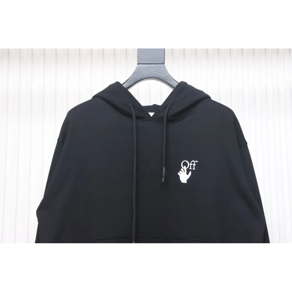 Off-white Caravaggio black and white religious hoodie