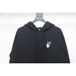 Off-white Caravaggio black and white religious hoodie