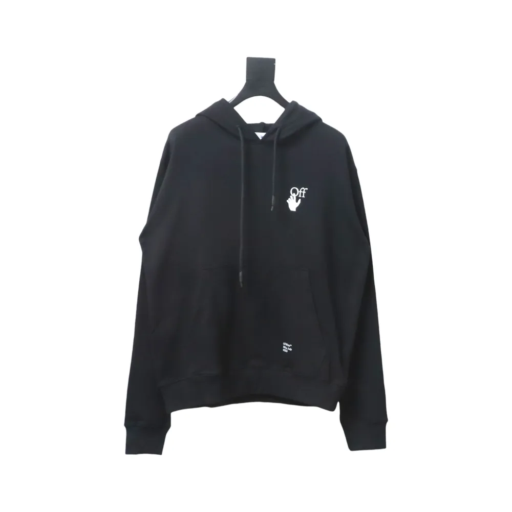 Off-white Caravaggio black and white religious hoodie