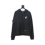 Off-white Caravaggio black and white religious hoodie