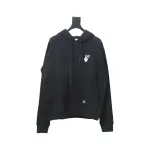 Off-white Caravaggio black and white religious hoodie