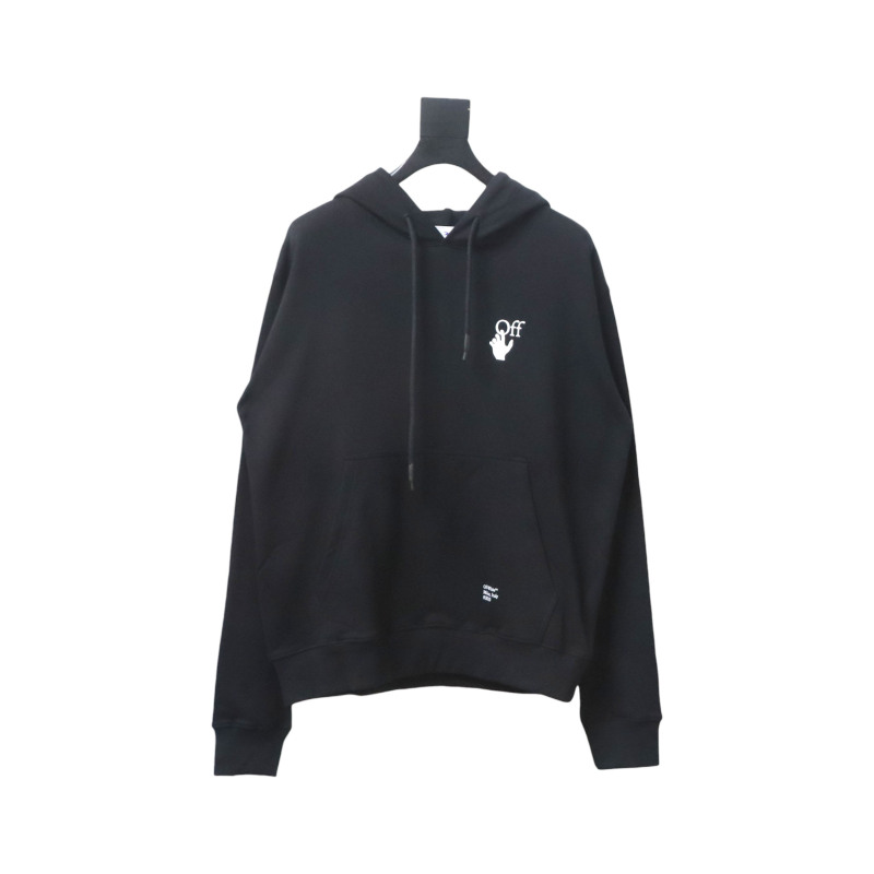 Off-white Caravaggio black and white religious hoodie