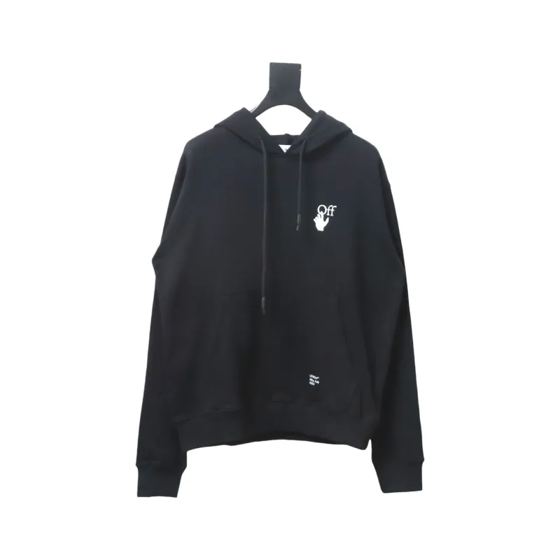 Off-white Caravaggio black and white religious hoodie