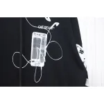 Off-white Ink-splashed arrow twill oil painting graffiti hoodie