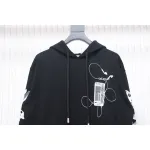 Off-white Ink-splashed arrow twill oil painting graffiti hoodie