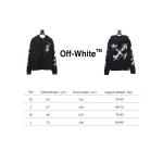 Off-white Ink-splashed arrow twill oil painting graffiti hoodie