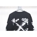 Off-white Ink-splashed arrow twill oil painting graffiti sweatshirt