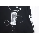 Off-white Ink-splashed arrow twill oil painting graffiti sweatshirt