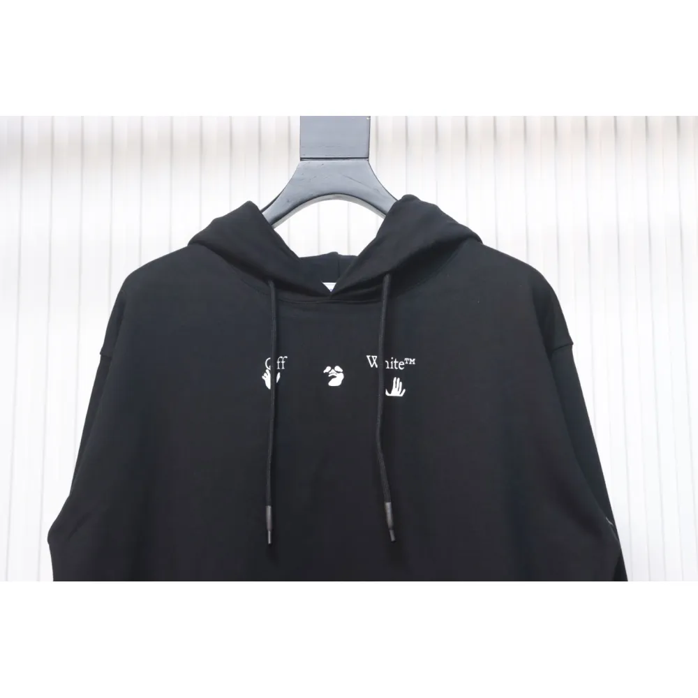 Off-white Red and Gray Melted Arrow Hoodie