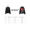 Off-white Red and Gray Melted Arrow Hoodie