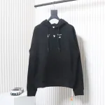 Off-white Red and Gray Melted Arrow Hoodie