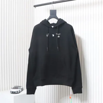 Off-white Red and Gray Melted Arrow Hoodie 01