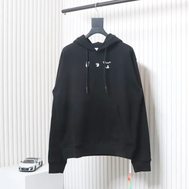 Off-white Red and Gray Melted Arrow Hoodie