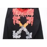 Off-white Red and Gray Melted Arrow Hoodie