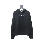 Off-white Red and Gray Melted Arrow Hoodie
