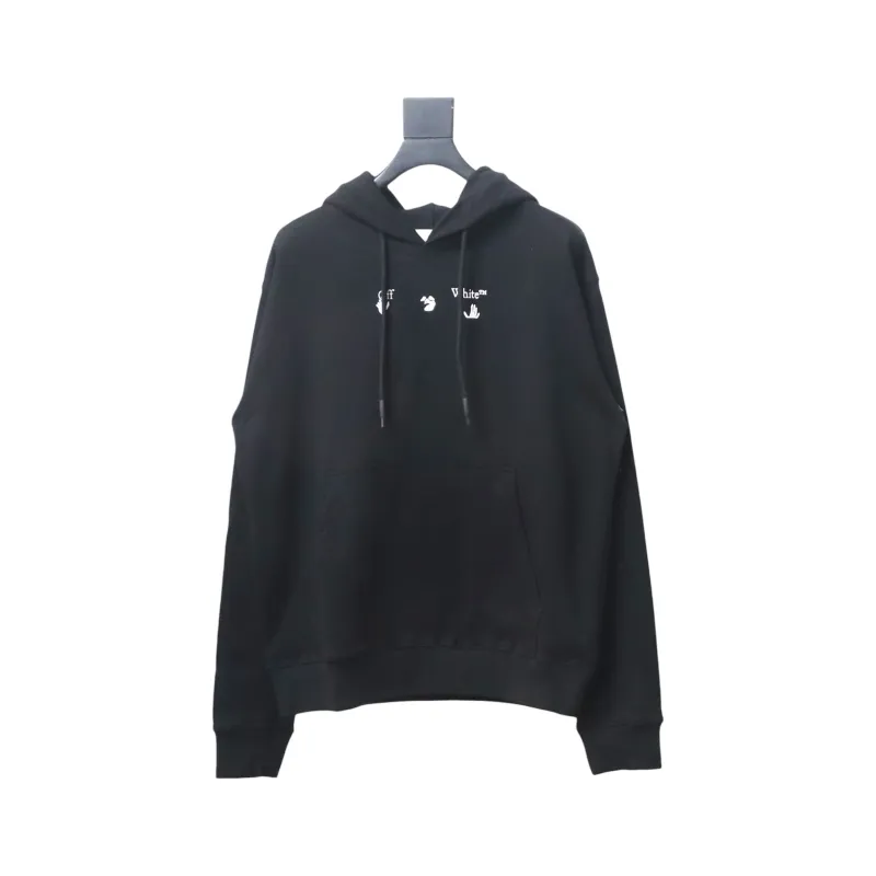 Off-white Red and Gray Melted Arrow Hoodie