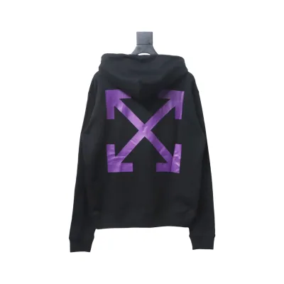 Off-white Religious Madonna Print Hoodie Purple 02