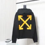 Off-white religious Madonna print hoodie yellow