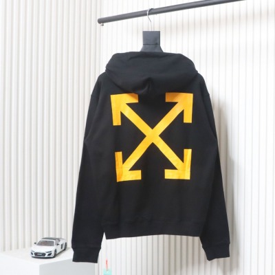 Off-white religious Madonna print hoodie yellow 02