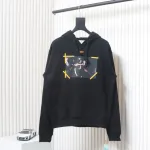 Off-white religious Madonna print hoodie yellow