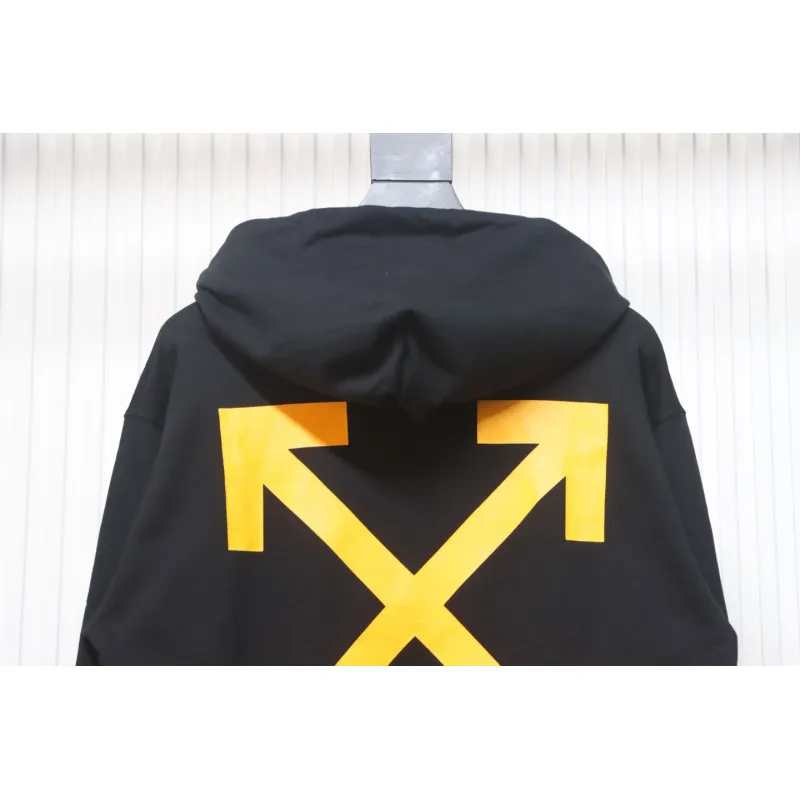 Off-white religious Madonna print hoodie yellow