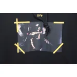 Off-white religious Madonna print hoodie yellow