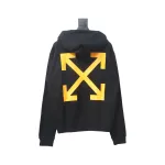 Off-white religious Madonna print hoodie yellow