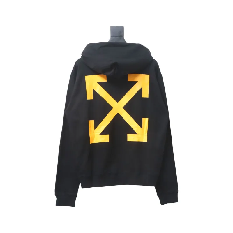 Off-white religious Madonna print hoodie yellow