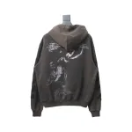 Off-white Washed old man print hoodie