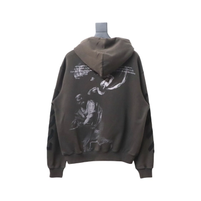 Off-white Washed old man print hoodie 02