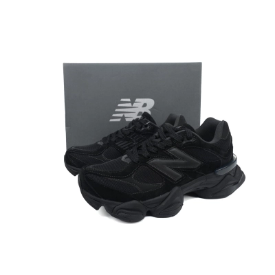 New Balance 9060 'Triple Black Suede' U9060BPM 02