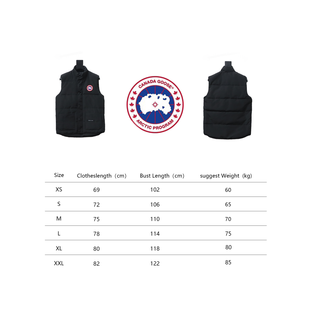 Canada Goose Down Vest Black