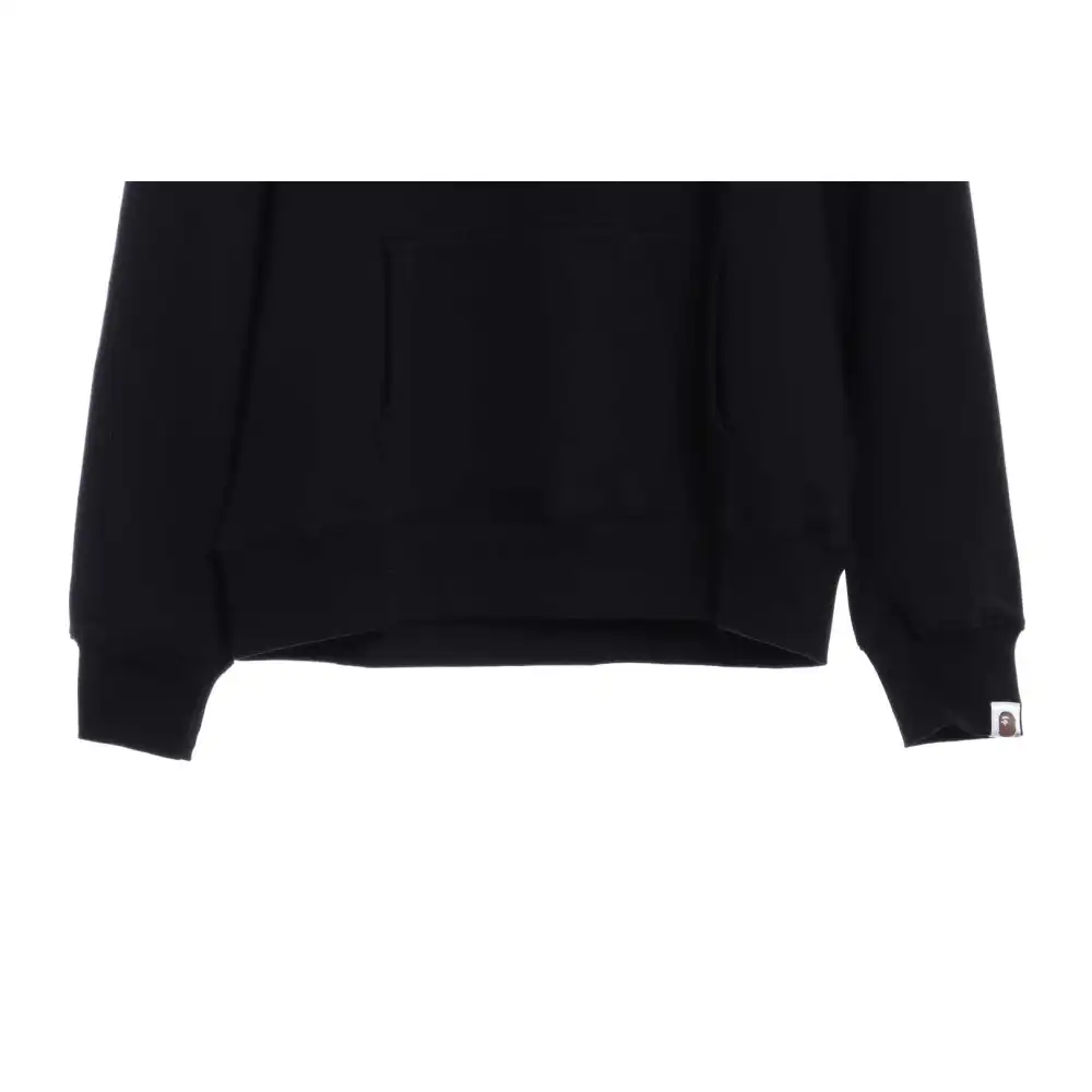 BAPE Ape Head Logo Print Hoodie Black