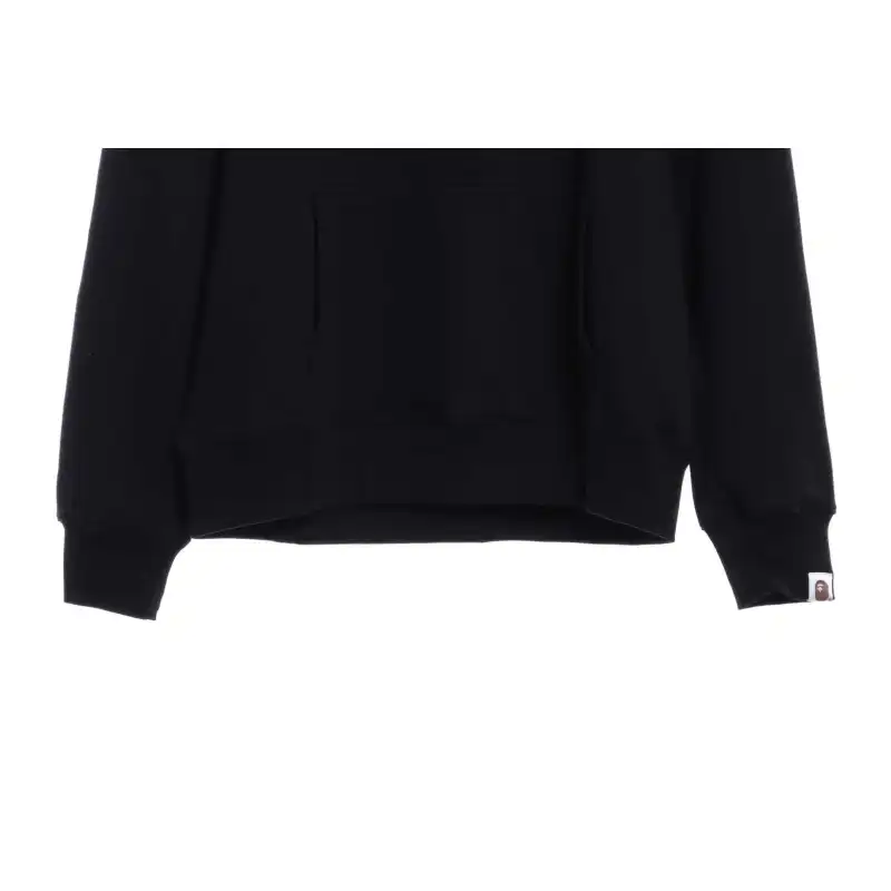 BAPE Ape Head Logo Print Hoodie Black