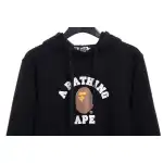 BAPE Ape Head Logo Print Hoodie Black