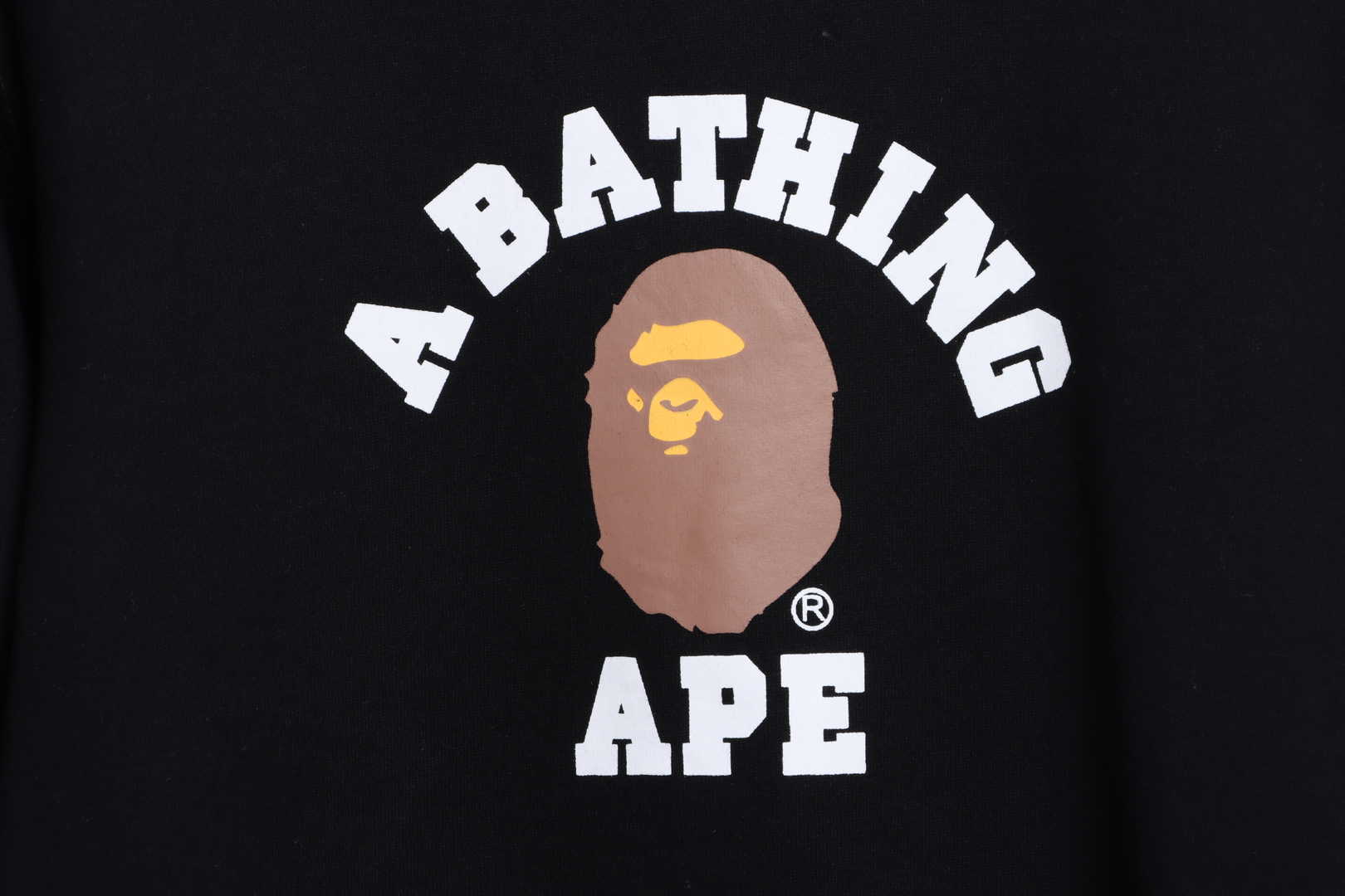 BAPE Ape Head Logo Print Hoodie Black