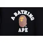 BAPE Ape Head Logo Print Hoodie Black