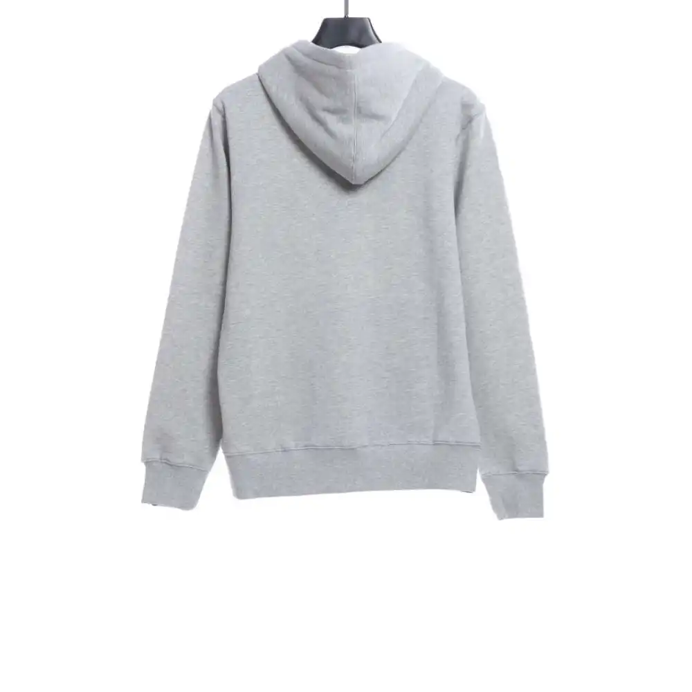 BAPE Ape Head Logo Print Hoodie Grey