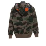 BAPE Overlay Camouflage Shark Zip Hoodie Green