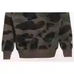 BAPE Overlay Camouflage Shark Zip Hoodie Green